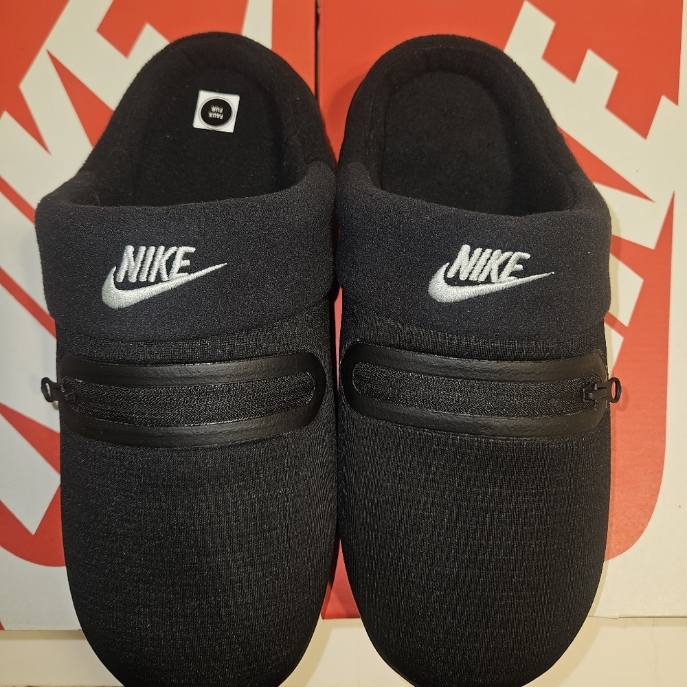 MEN'S NIKE Burrow Black/Metallic Silver/Black Slip On Shoes - Picture 9 of 13
